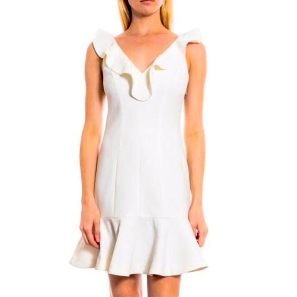 Likely white Ruffle Mini Dress
